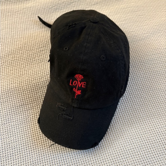 KBETHOS Black Cap with Red Text Strap - Picture 1 of 6